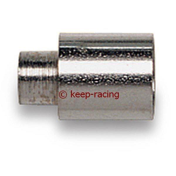 End cap with a tab for the gate cable, gate cable sleeve