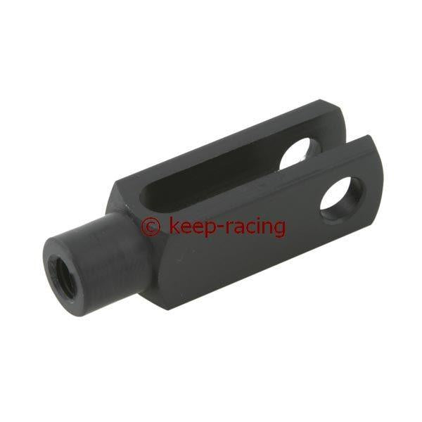 Gabel M6 Aluminium 36mm schwarz