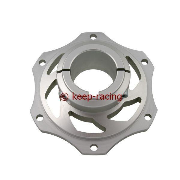 Bremsscheibenaufnahme, Aluminium, für 40mm Achse, silber eloxiert