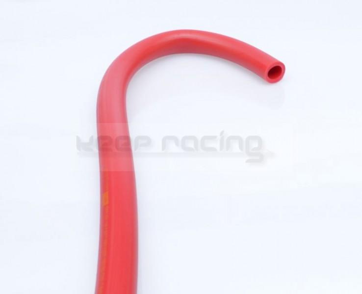 Silikon (SIRFLON) Kühlwasserschlauch bis 140 Grad Celsius, rot, 1 Bogen, 180 Grad, 100cm