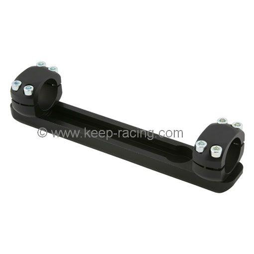 Auffahrschutz für Bremsscheibe, Aluminium, schwarz, für 28mm Rohrrahmen