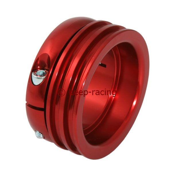 Roue motrice en aluminium pour axe de 50 mm, anodisée rouge