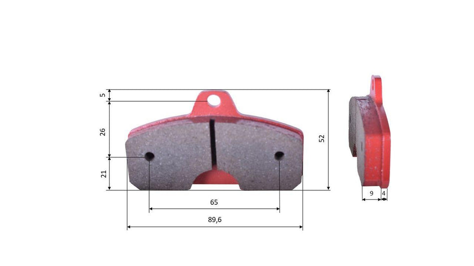 Jeu de plaquettes de frein (2 pièces), pour KK/BIREL REAR 13MM, arrière (483)