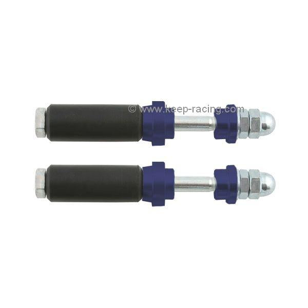Screw set for rear underrun protection XTR14 &amp; KG, 30 mm, blue