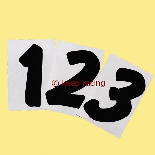 Startnummer schwarz N.4+Transparent Hintergrund