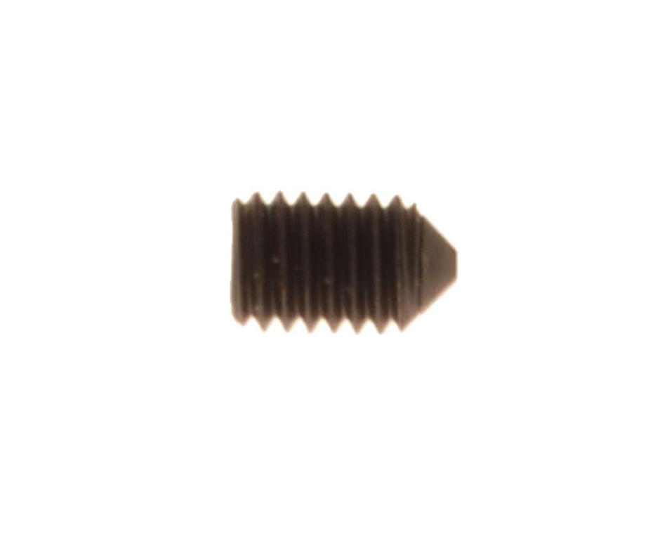 M5 x 8 mm grub screw, 0.75 mm pitch, pointed, black