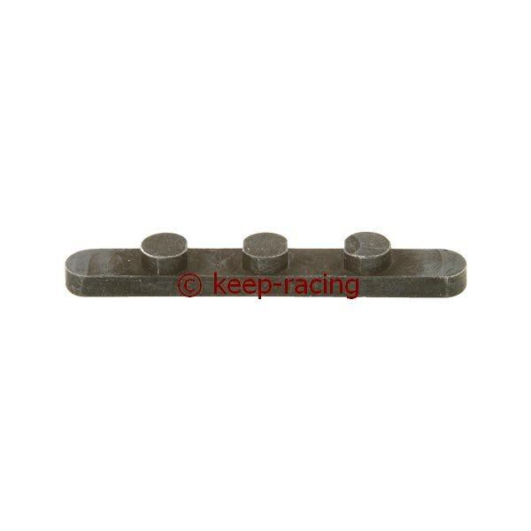 Axle wedge, 3 pins, spacing 17 mm, height 3.2 mm