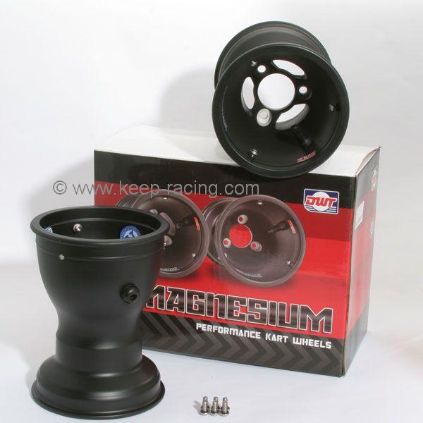 Douglas Magnesium Rims, 5 inches, 180 mm, LV (Low Volume), black, set (2 pieces)