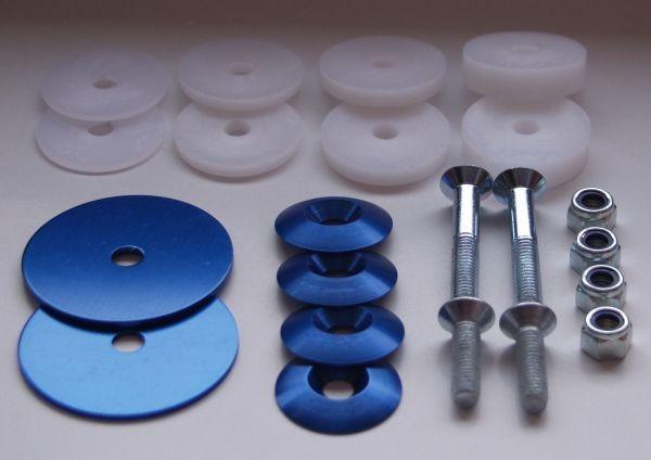 Kit de montage pour siège de kart, bleu, complet