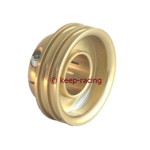 Aluminium Antriebsrad für 30mm Achse, gold eloxiert