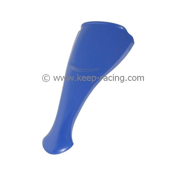 Plaque avant XTR14, bleue, homologation CIK