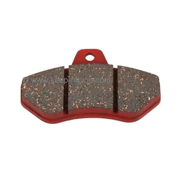 Brake pad (1 piece), rear for RR Race &amp; Race HQ, soft, red