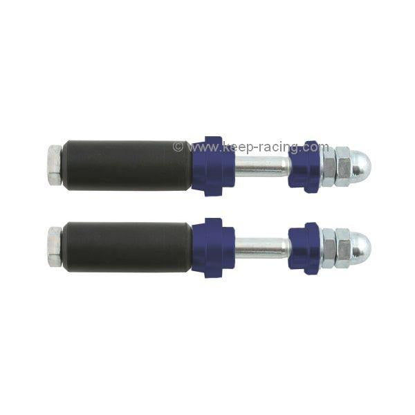 Screw set for rear underrun protection XTR14 &amp; KG, 32 mm, blue