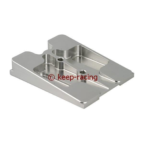 Oberteil Motorbock, silber, 7° geneigt