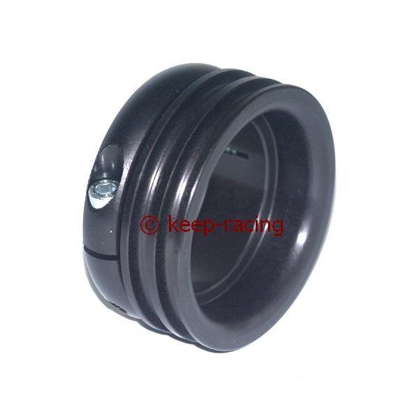 Roue motrice en aluminium pour axe de 50 mm, anodisée noire