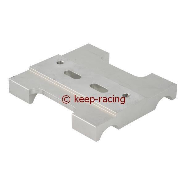 Unterteil Motorbock 32mm x 92mm, silber eloxiert