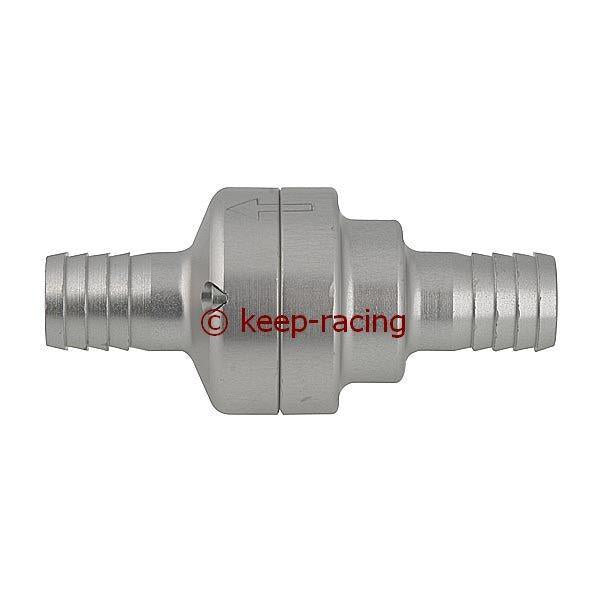 Aluminium Thermostat Ventil, 35/45 Grad, silber eloxiert