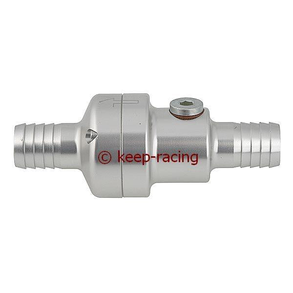 Vanne thermostatique en aluminium + M10x1, 45/55 degrés, argent