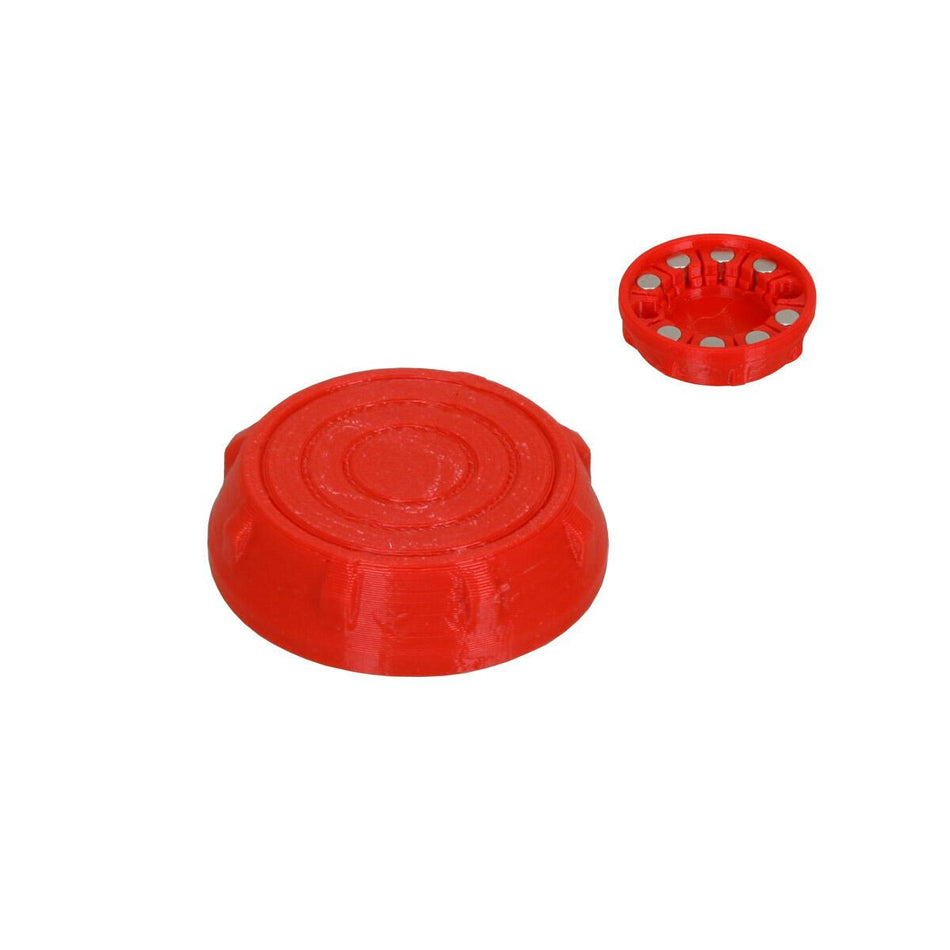Magnetic cover (1 piece) that fits over the eccentric (toe-in/toe-out adjuster) on all OTK chassis.