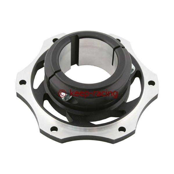 Bremsscheibenaufnahme, Aluminium, für 50mm Achse, schwarz eloxiert
