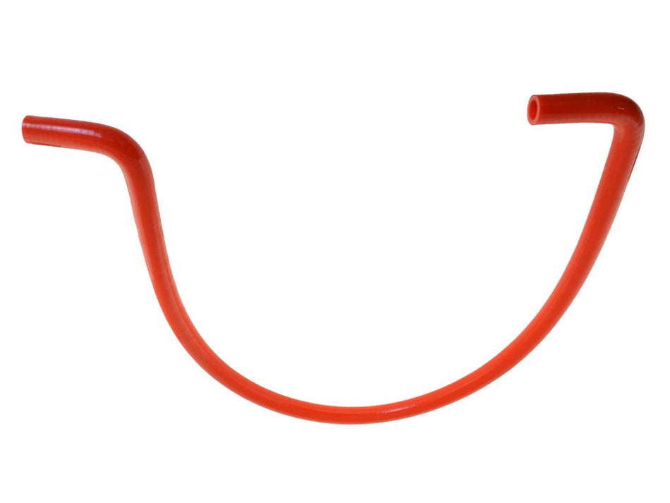 Kühlwasserschlauch Silikon/Polyester, Gewebeschlauch, rot, mit 2 x 90° Bögen, 1200mm lang, keep-racing®