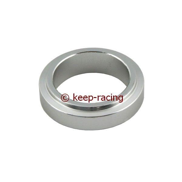Aluminum spacer, 25x10 mm, silver anodized