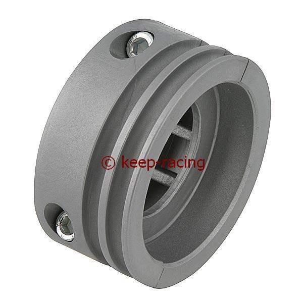 Roue motrice en nylon pour axe de 40 mm, argentée