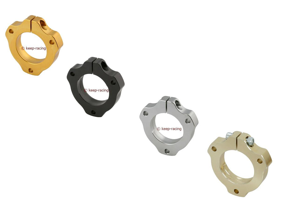 Cuvette de roulement en aluminium pour axe de 30 mm et roulement 62, anodisée