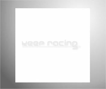 Adhesive film, license plate sticker, white