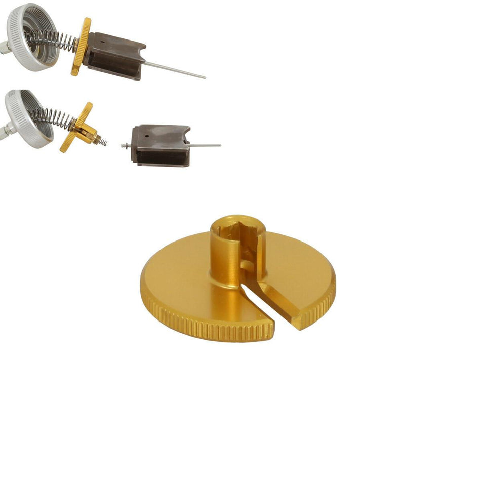 Spring and needle tool for Dell'Orto VHSH 30 carburetor, aluminum, gold anodized