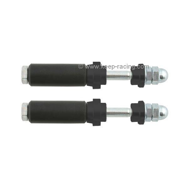 Screw set for rear underrun protection XTR14 &amp; KG, 28 mm, black