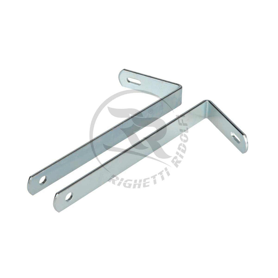 Support de plaque avant pour Minikart, Babykart, Bambini (jeu comprenant 1 pièce longue et 1 pièce courte), chromé