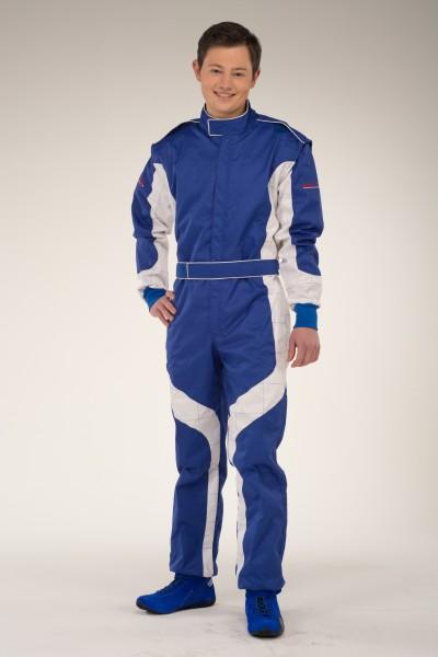 Combinaison de karting keep-racing, modèle Cruiser, bleu/blanc, taille 48 (S)