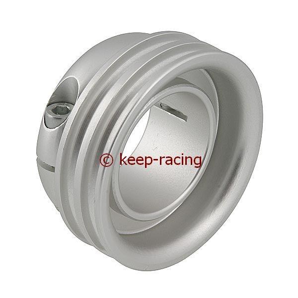 Aluminium Antriebsrad für 40mm Achse, silber eloxiert