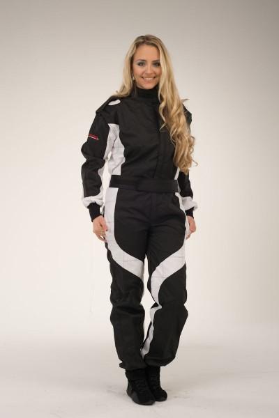 Combinaison de karting keep-racing, modèle Cruiser, noir/blanc, taille 36 (JS)