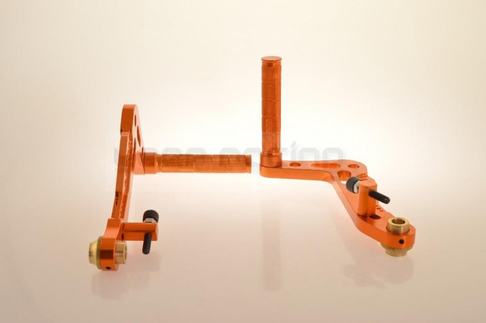 Aluminium Pedalset Bremspedal & Gaspedal, gold eloxiert