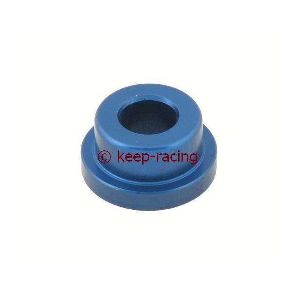 Aluminum bushing, small, blue anodized