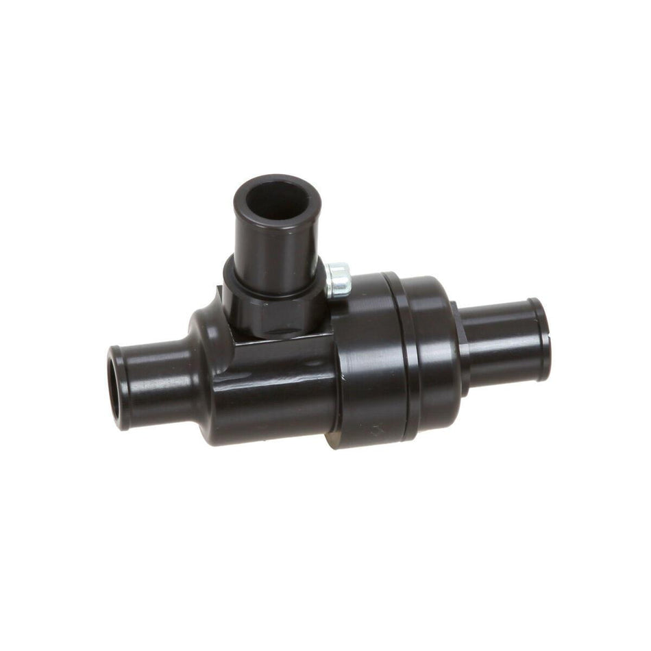 Thermostat, 3 Wege, aus eloxiertem Aluminium, schwarz, 45°C