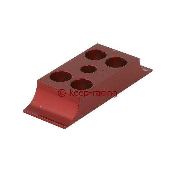 Bracket for engine mount, aluminum, 28/92 mm, red anodized