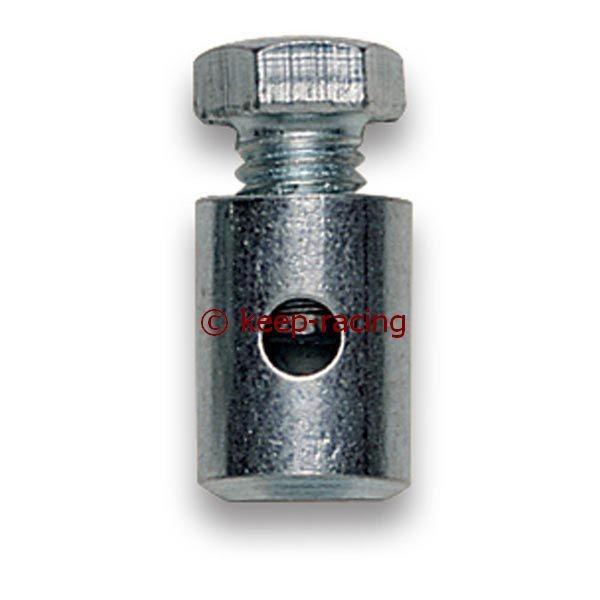 Small rope clamp with a head screw