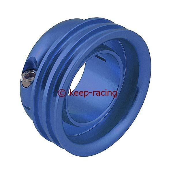 Aluminium Antriebsrad für 40mm Achse, blau eloxiert