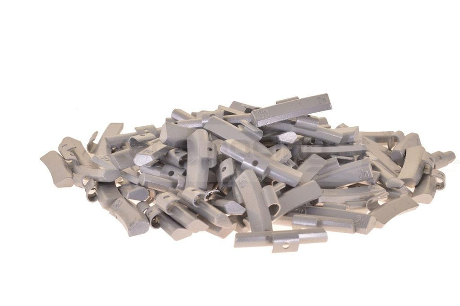 100 x Auswuchtgewichte 30g für Alu-Felgen, Zink (ZN)