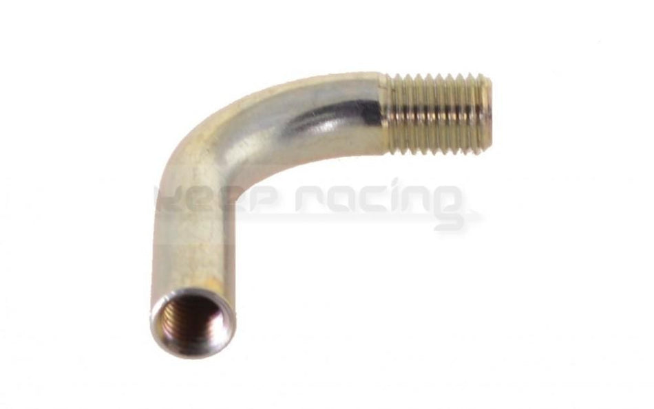 Rohrbogen, Gaszugrohr 90°, M6, für Dell'Orto Vergaser, z.B. für Rotax