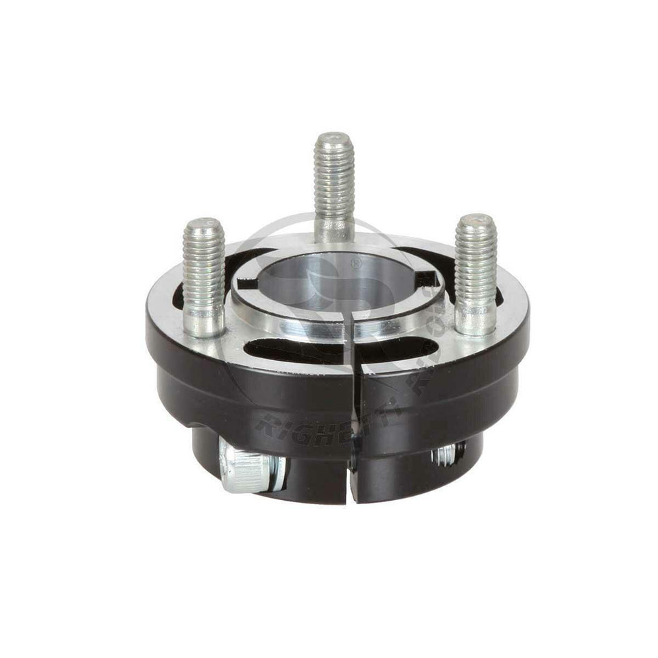 Radstern, leicht, Aluminium eloxiert, für 30mm Achse, 35mm lang