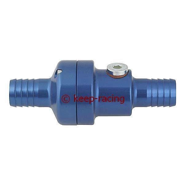 Aluminium Thermostat Ventil,35/45 Grad,blau eloxiert + M10x1