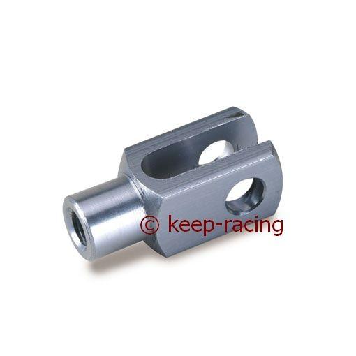 Gabel M6 Aluminium 24mm titan
