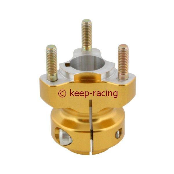 Radstern, Alu, eloxiert, für 25mm Achse, 62mm lang