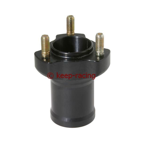 Front wheel hub, aluminum, anodized, 17mm mount, 75mm length